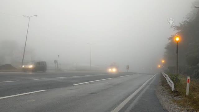 Bolu haberleri... Bolu Dağı'nda sis etkili oluyor