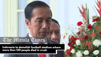 Indonesia to demolish football stadium where more than 130 people died in crush