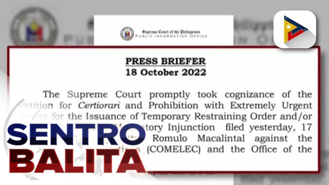 Oral arguments sa petisyong kumukuwestiyon sa legalidad ng pagpapaliban ng Barangay at SK elections, itinakda ng SC sa Oct. 21