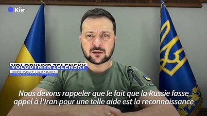 Zelensky: les drones iraniens utilisés par Moscou, symboles de sa "faillite militaire et politique"