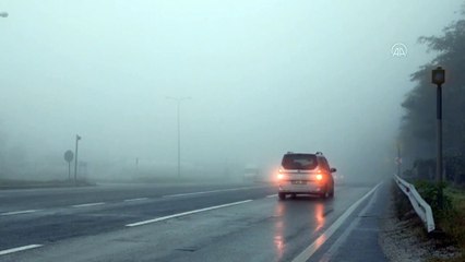 Bolu Dağı'nda sis etkili oluyor