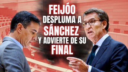 Feijóo despluma a Pedro Sánchez en el Senado y advierte de su final