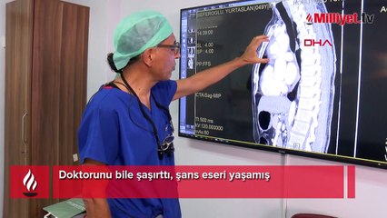 Doktorunu bile şaşırttı, şans eseri yaşamış
