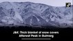 J&K: Thick blanket of snow covers Affarwat Peak in Gulmarg