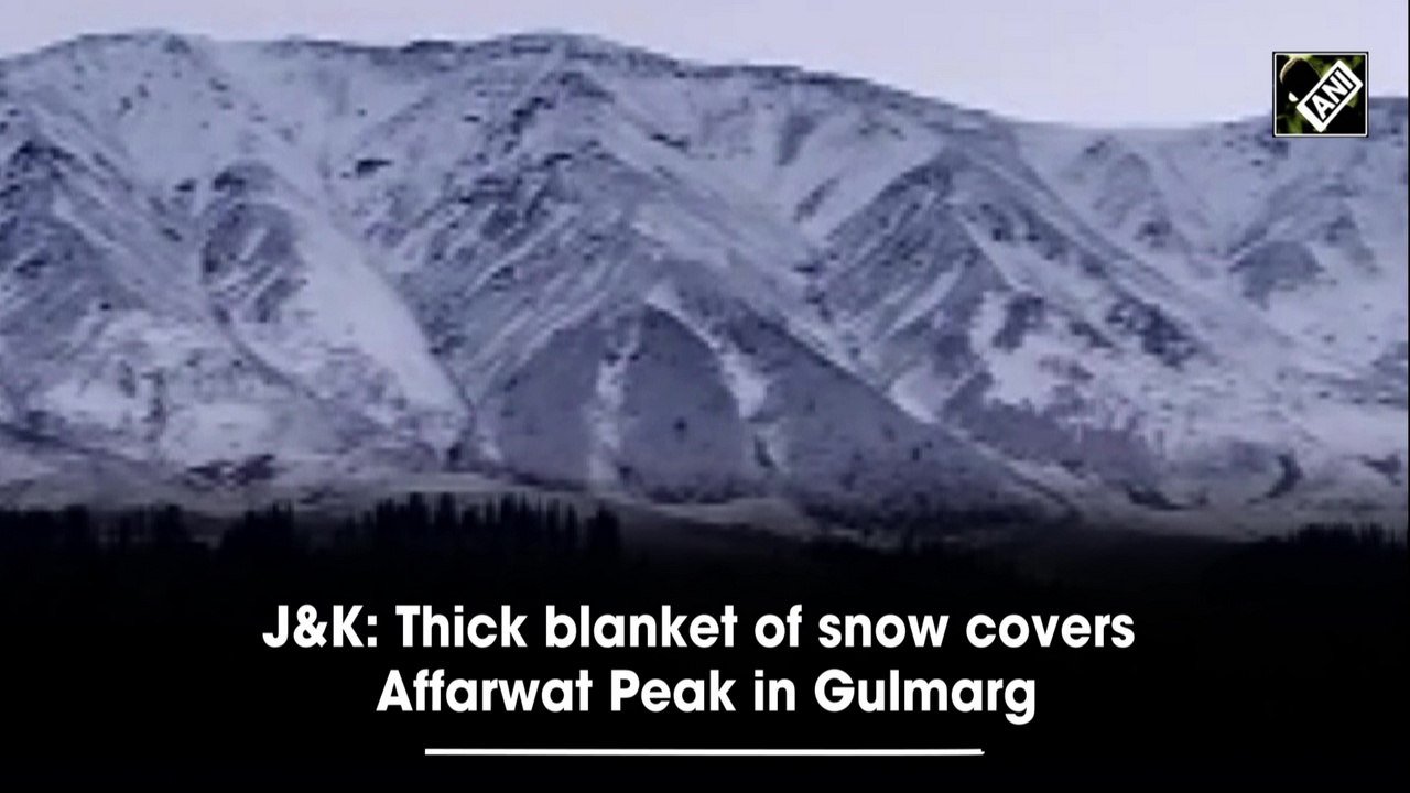 J&K Thick blanket of snow covers Affarwat Peak in Gulmarg video