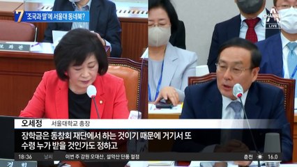 ‘조국과 딸’ 논란에…국감서 서울대 ‘동네북’
