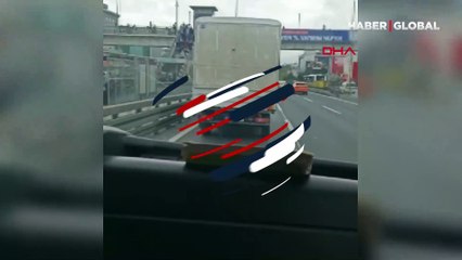 D-100'de skandal görüntü! Siren ve korna çalmasına rağmen aldırış etmedi