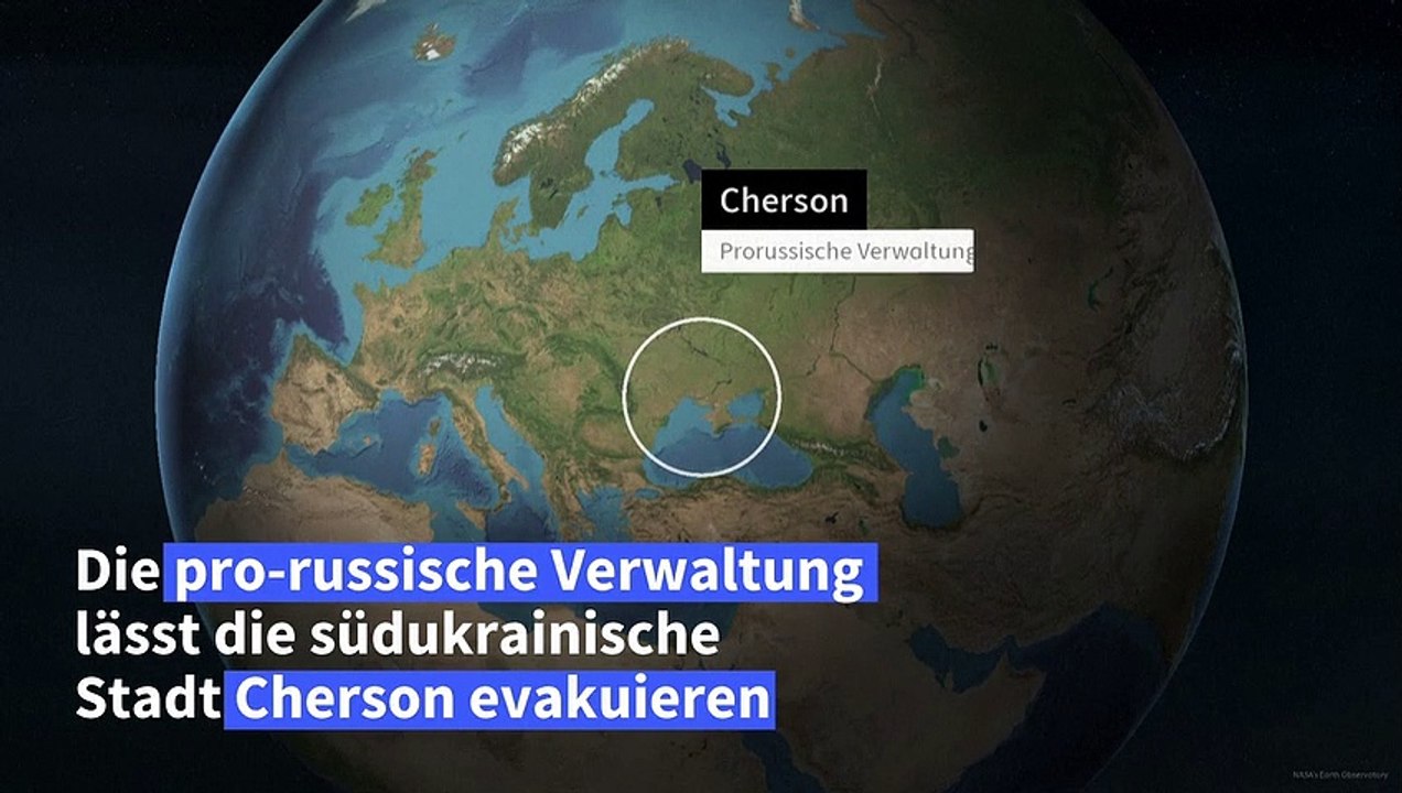 Ukraine: Pro-russische Verwaltung räumt Stadt Cherson