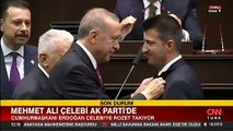 Rozeti, Erdoğan taktı! Mehmet Ali Çelebi AK Parti'ye katıldı