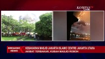Kubah Masjid Jakarta Islamic Center Roboh usai Terbakar saat Direnovasi