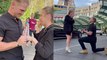 'How to win BIG in Vegas' woman drops to her knees to weep on seeing proposal ring in her fiancé's hand