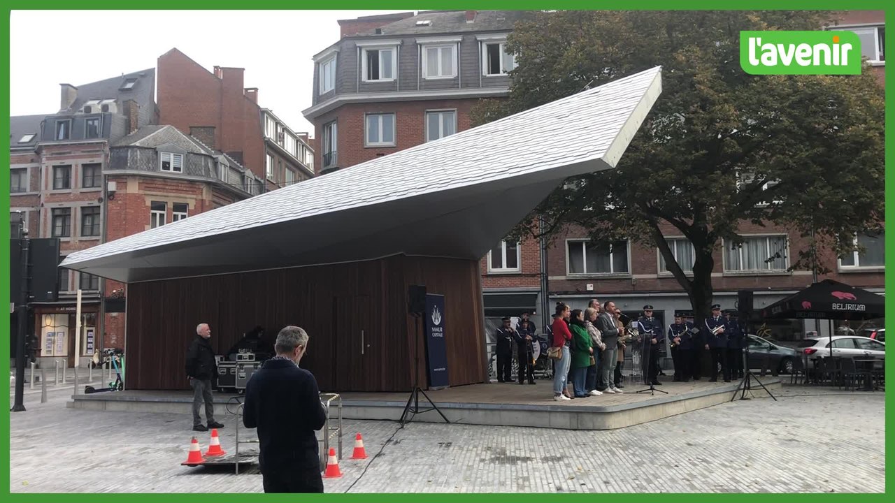 Inauguration de la nouvelle place Maurice Servais , à Namur