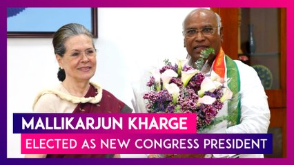 Mallikarjun Kharge Elected As The New Congress President; He Is The First Non-Gandhi Chief In 24 Years