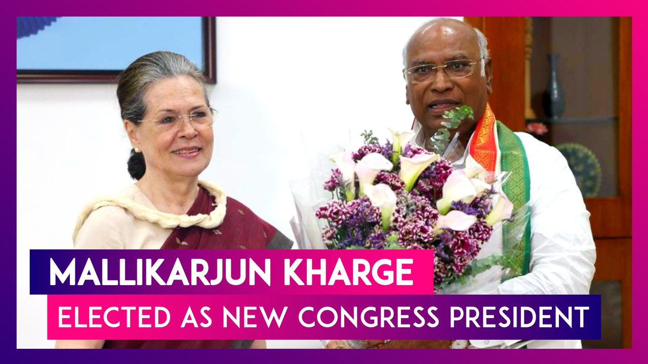 Mallikarjun Kharge Elected As The New Congress President; He Is The First Non-Gandhi Chief In 24 Years