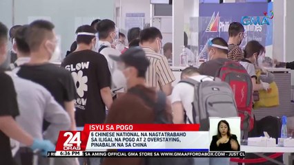 6 Chinese national na nagtatrabaho sa iligal na POGO at 2 overstaying, pinabalik na sa China | 24 Oras