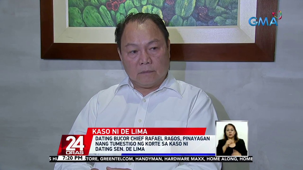 Dating BuCor Chief Rafael Ragos, pinayagan nang tumestigo ng Korte sa ...