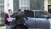 Liz Truss departs Downing Street for PMQs