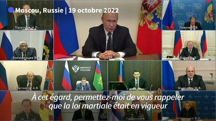 Ukraine: Poutine instaure la loi martiale dans les territoires annexés