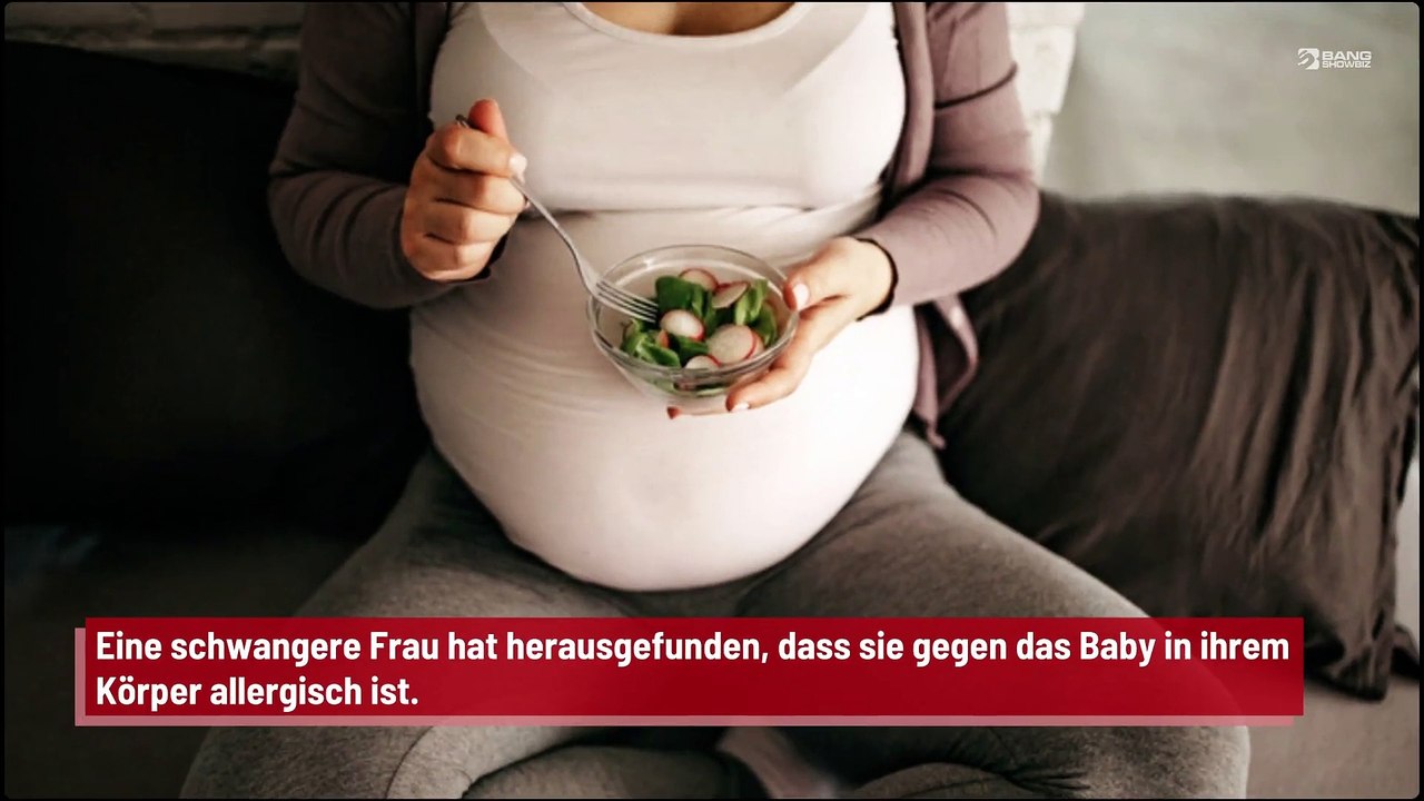 Schwangere Frau ist gegen ihr Baby allergisch