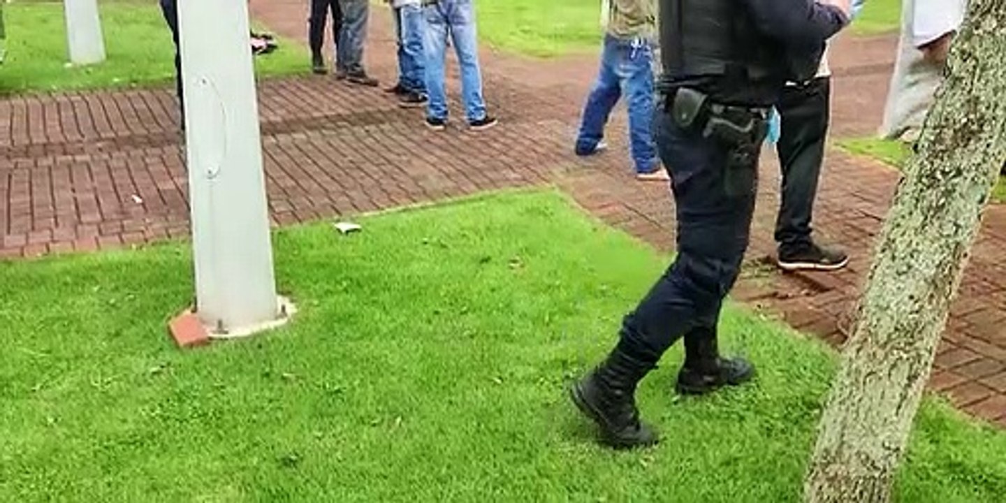 Forças de segurança realizam abordagens na Praça da Bíblia, mas ninguém foi encaminhado à Delegacia