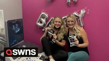 RAW: Mum-to-be announce pregnancy to sonographer sister by turning up for ultrasound scan