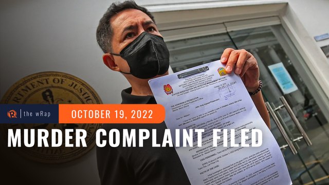 Murder complaint filed vs suspect in killing of broadcaster Percy Lapid