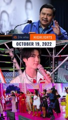 Descargar video: Rappler's highlights: Jinggoy Estrada, BTS’ Jin, and Drag Race Philippines | October 19, 2022 | The wRap