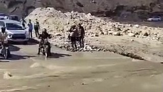 Ladakh bike ride accident #ladakh #bike
