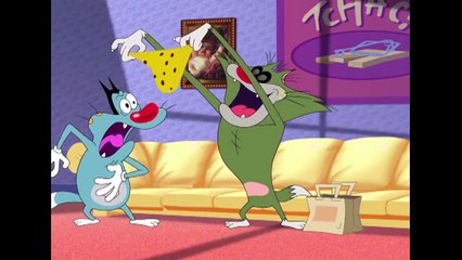 हिंदी Oggy and the Cockroaches - Oggy's Double (S03E34) - Hindi Cartoons for Kids