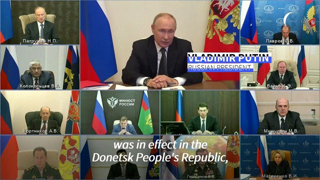 Putin declares martial law in occupied Ukraine regions