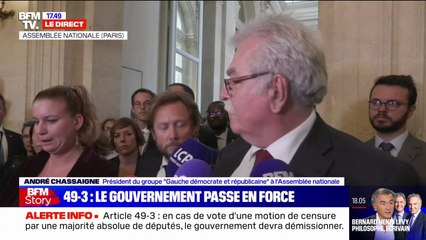 André Chassaigne sur le 49.3: "C'est une honte pour notre démocratie de se comporter de cette façon"