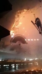 Kubah Masjid Jakarta Islamic Centre Terbakar