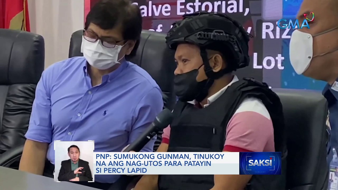 PNP: Salaysay ng sumukong gunman, tugma sa hawak na CCTV footage ng pulisya | Saksi