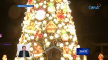 Higanteng Christmas tree, pinailawan na; tiangge at food stalls, mae-enjoy rin | Saksi