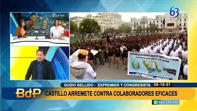 Guido Bellido justifica a Castillo por designación de malos funcionarios: Hay responsabilidad de Sagasti