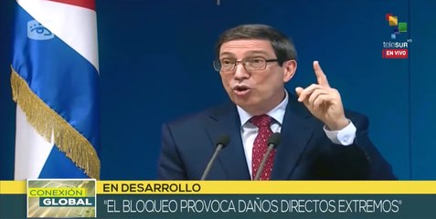 Bruno Rodríguez: El bloqueo no es solo bilateral, es extraterritorial y directo