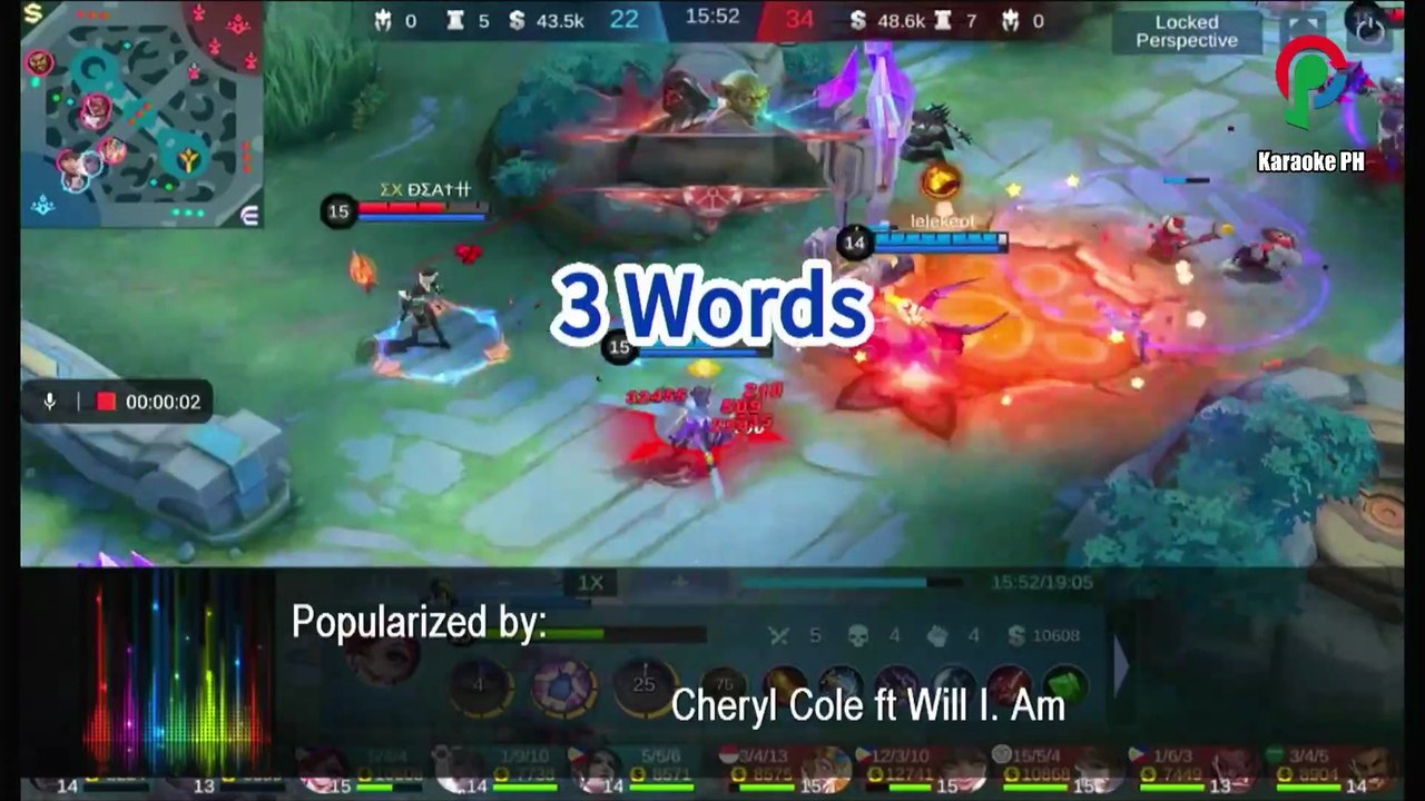 Cheryl Cole ft Will I Am 3 Words Karaoke PH