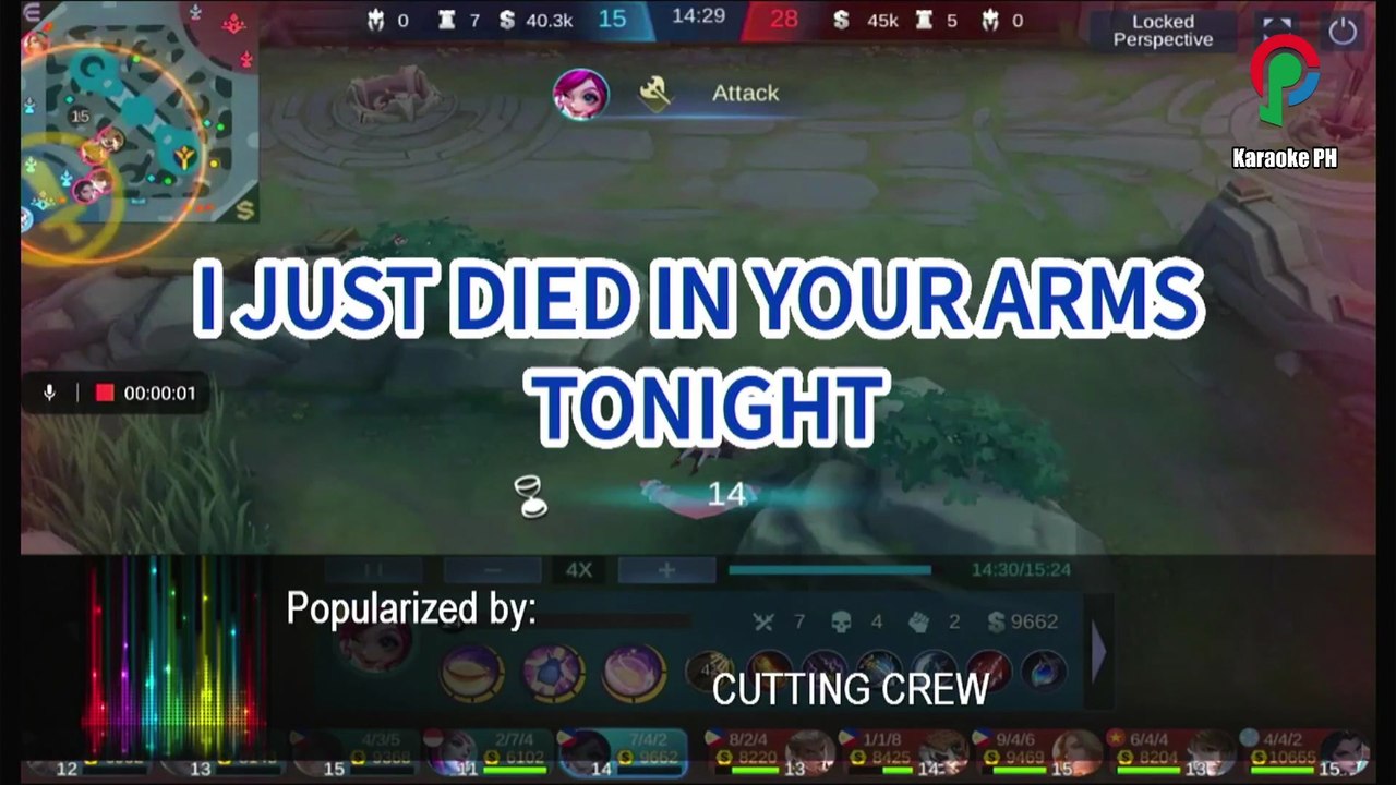 Cutting Crew I Just Died In Your Arms Tonight Karaoke PH