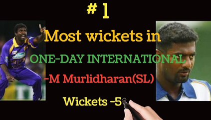 Top 10 Most Wicket taken by any Bowler in ODI Cricket History