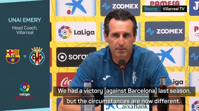 'Barcelona more fearsome when wounded' - Emery