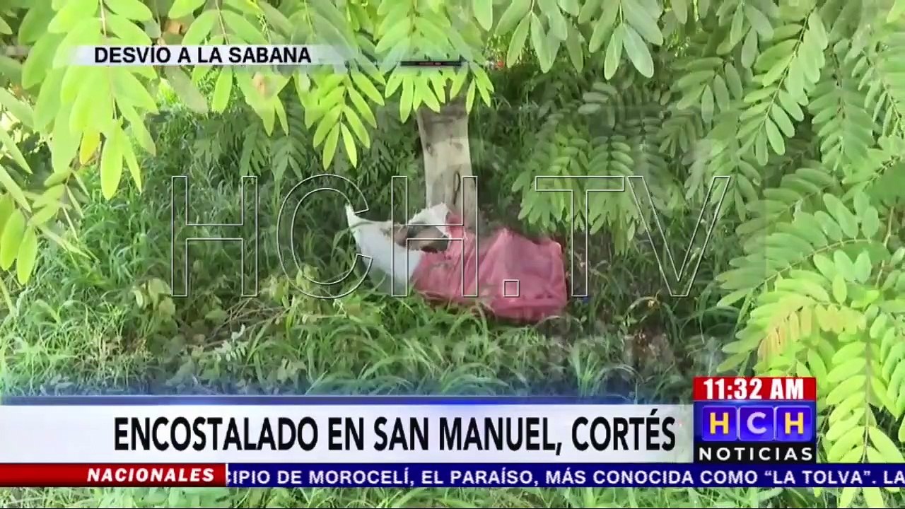 ¡Encostalado! dejan cadáver de una persona en San Manuel, Cortés