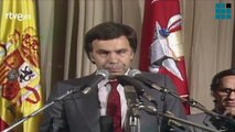 Primer discurso de Felipe González  como vencedor de las elecciones en 1982