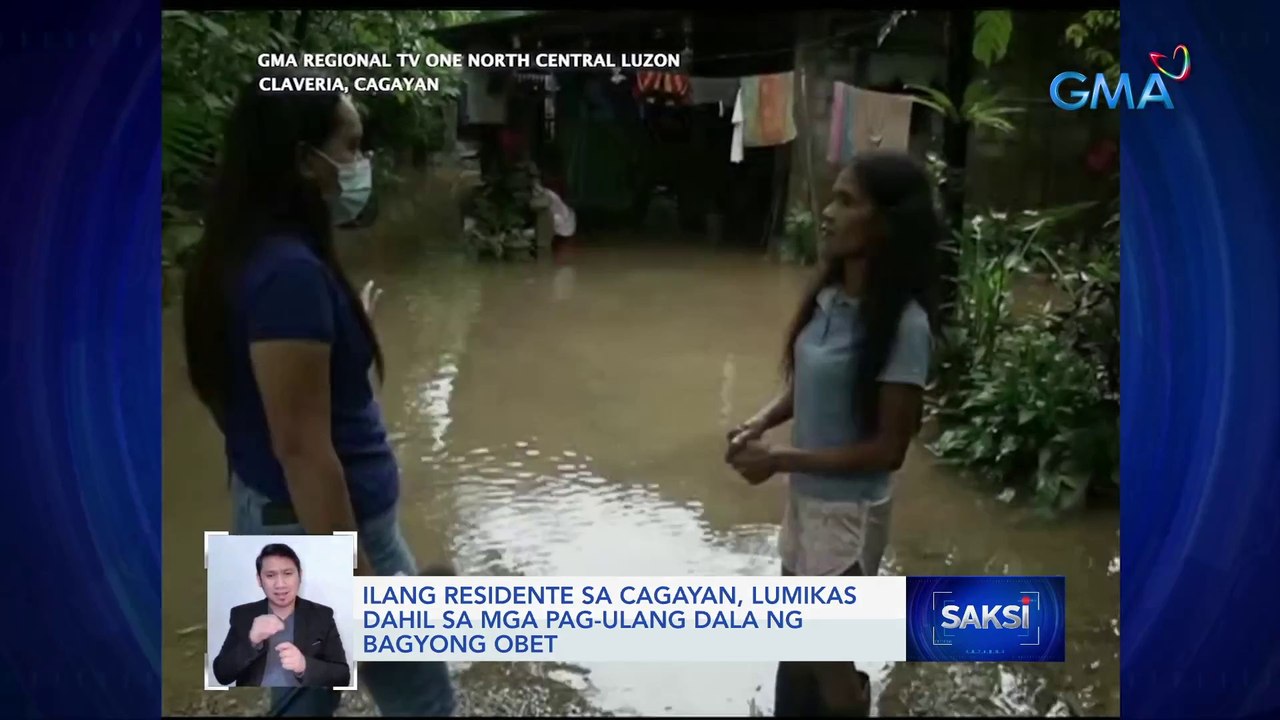 Ilang residente sa Cagayan, lumikas dahil sa mga pag-ulang dala ng Bagyong Obet | Saksi