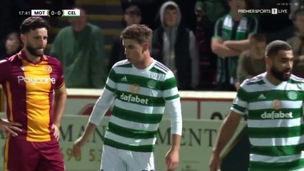 Motherwell Vs Celtic 1 half  premier sports cup  Quarter final