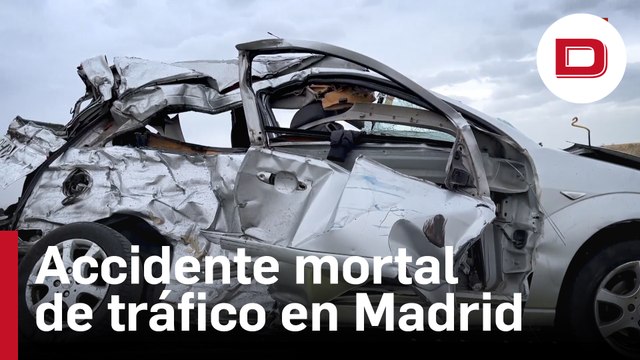 Fallece una conductora en un accidente de tráfico con dos camiones implicados, Paracuellos de Jarama