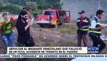 ¡Triste! En un cementerio de Danlí terminó el “sueño americano” de un migrante venezolano