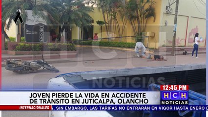 Motociclista perece al accidentarse en Juticalpa