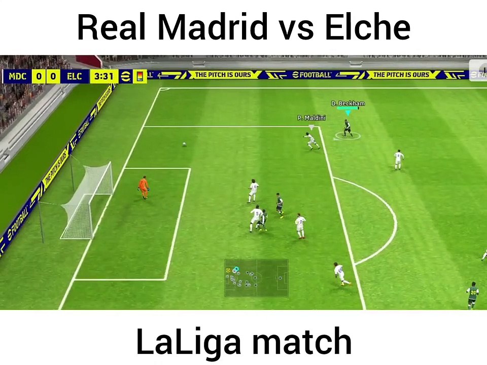 Elche vs Real Madrid LaLiga match.