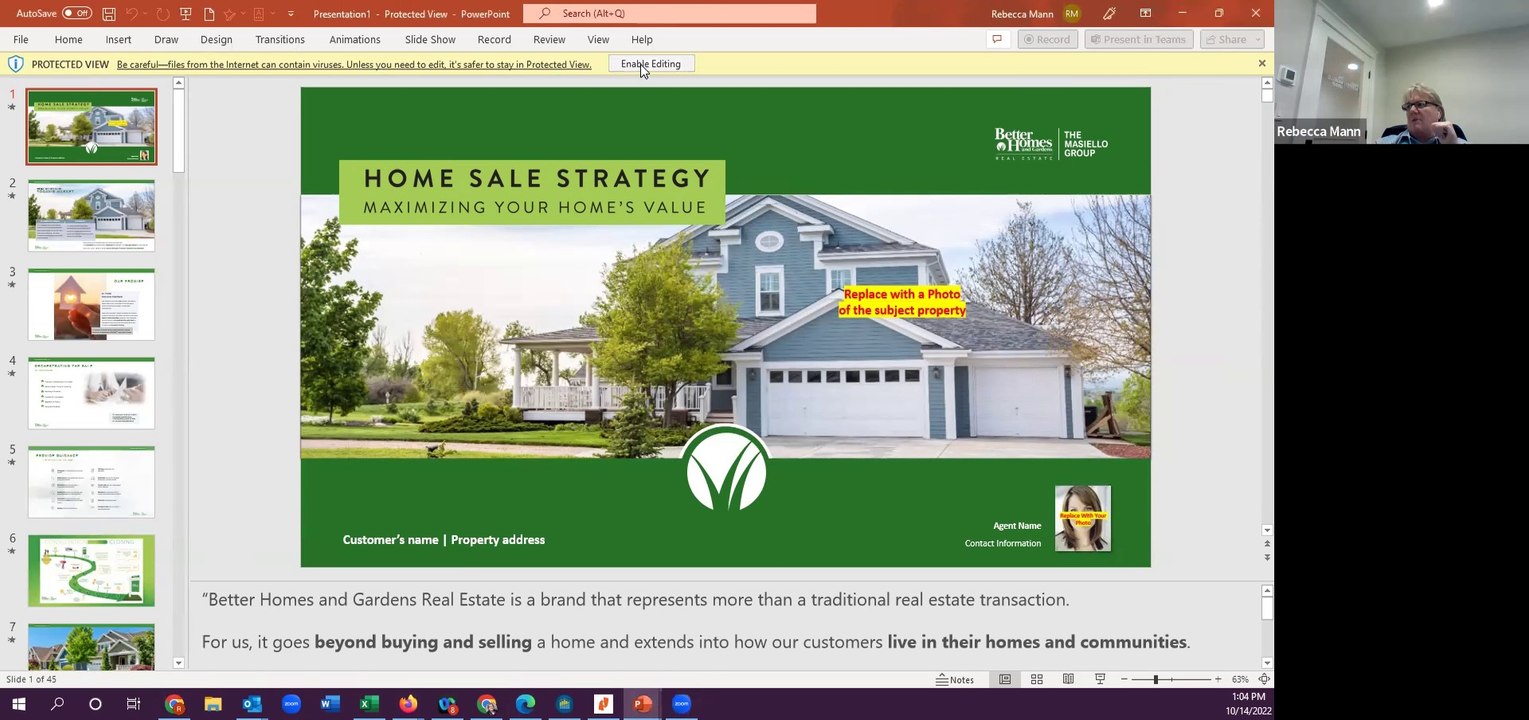 Building Foundations - Session 8 - Listing Presentation Visit One - Toolkit CMA/Marketing Pieces