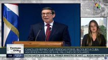 Canciller cubano Bruno Rodríguez denunció daños provocados por el embargo estadounidense